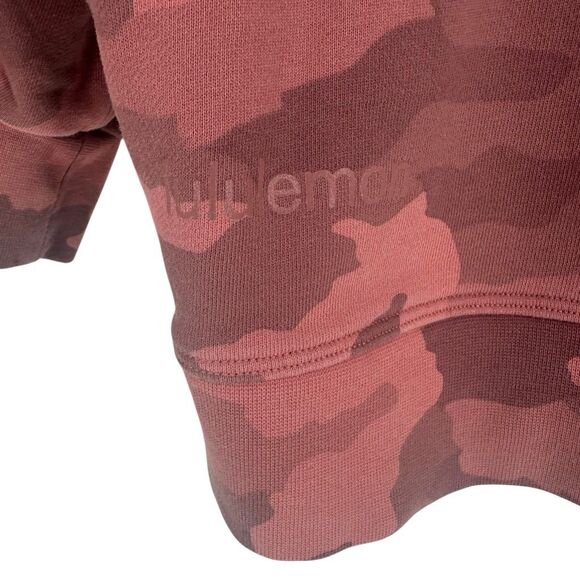 Lululemon Perfectly Oversized Crew Womens 8? Pink Camo Workout Fitness Active - Picture 5 of 7
